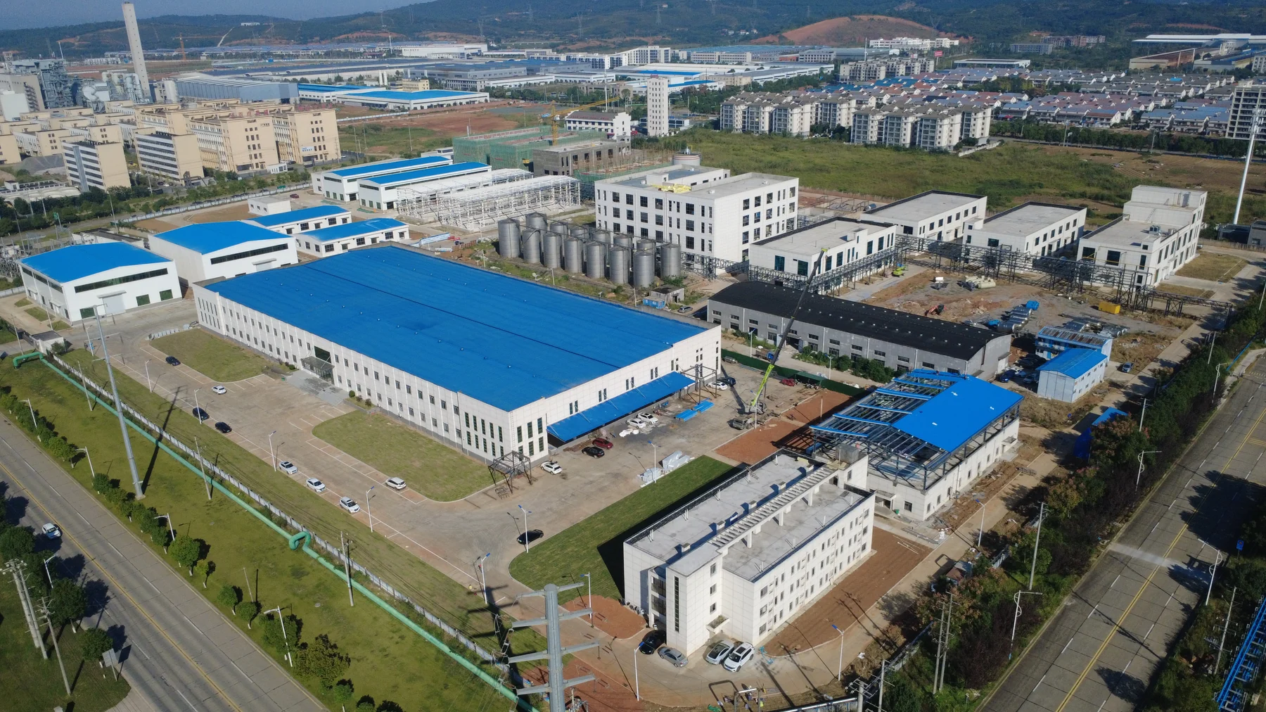 Owner-supplied aerial view of the manufacturing site in Hunan, China